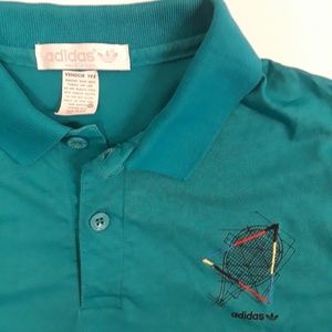 Vintage Adidas Made in USA polo size M